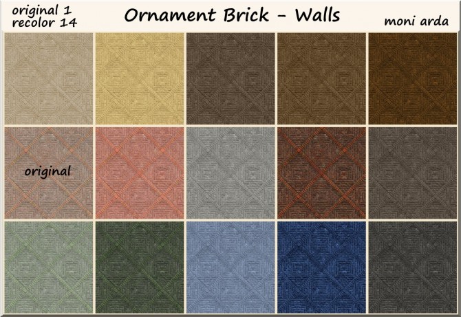 Sims 4 Ornament Brick Walls at ARDA