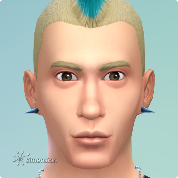 Sims 4 Überkandidelt Piekant earrings 40 styles! at Simension