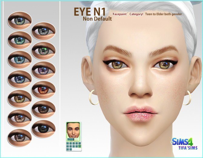 Sims 4 Eyes N1 at Tifa Sims