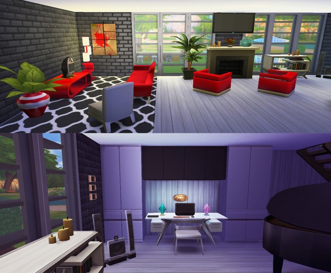 Sims 4 Brick house at Lulufrosty frog