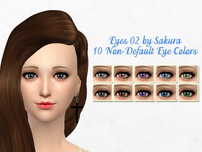 Sims 4 Eyes 02 10 colors at Sakura