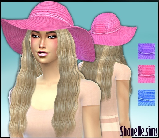 Sims 4 Bright floppy hats at Shanelle Sims