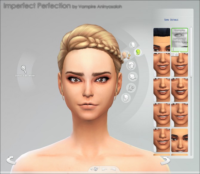Sims 4 Imperfect Perfection Skin by Vampire aninyosaloh at Mod The Sims