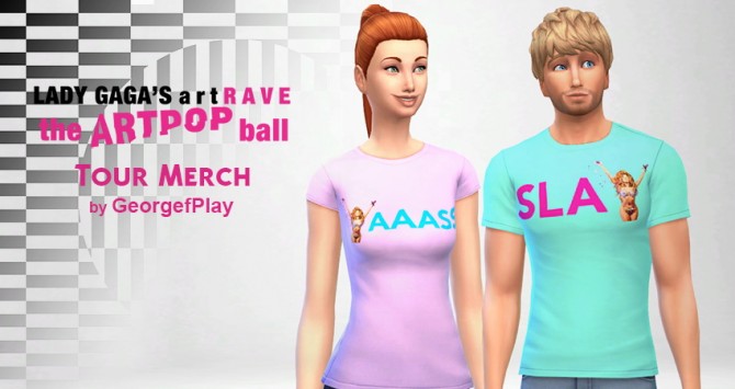 Sims 4 SLAY and YAAASS t shirts artRAVE tour at Matt In Simblrland