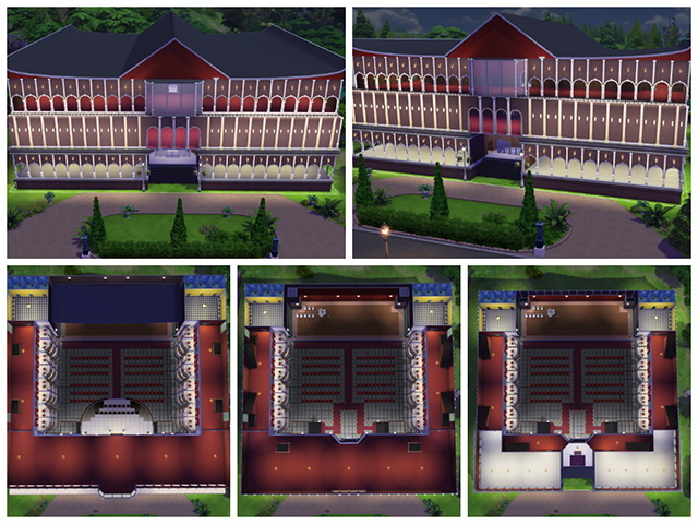 Sims 4 Opera Theater by Sim4fun at Sims Fans