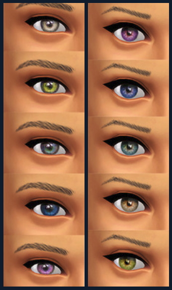 Sims 4 Default Replacements for New Eye Colors at Seventhecho