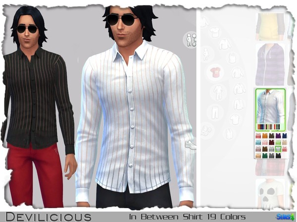 Sims 4 In Between Shirt for Males by Devilicious at TSR
