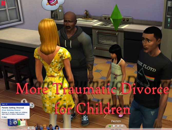 Sims 4 More Traumatic Divorce for Children by scumbumbo at Mod The Sims