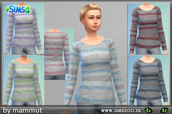 Sims 4 Knitted Jumper 1 by Mammut at Blacky’s Sims Zoo