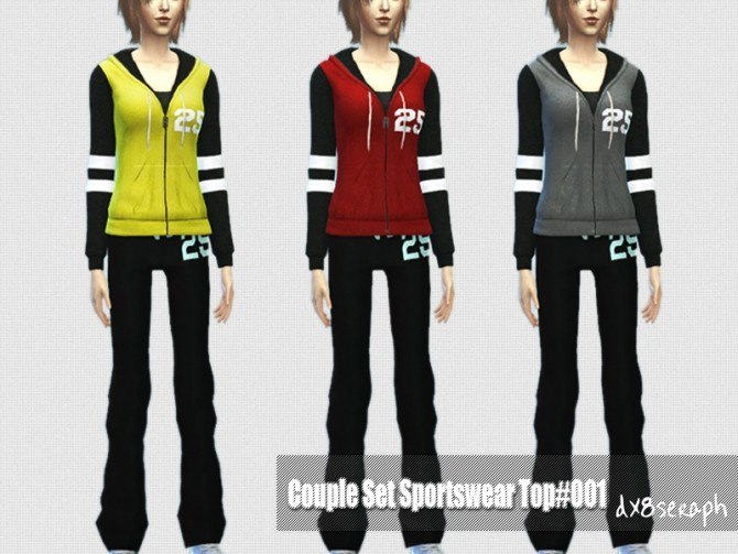 Sims 4 Couple Set Sportswear #001 at dx8seraph
