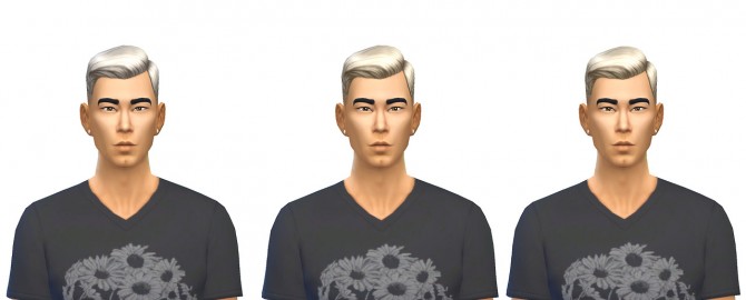 Sims 4 Short Crew Cut Hair 12 Colors at Busted Pixels