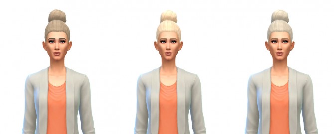 Sims 4 Bun large 12 recolors at Busted Pixels