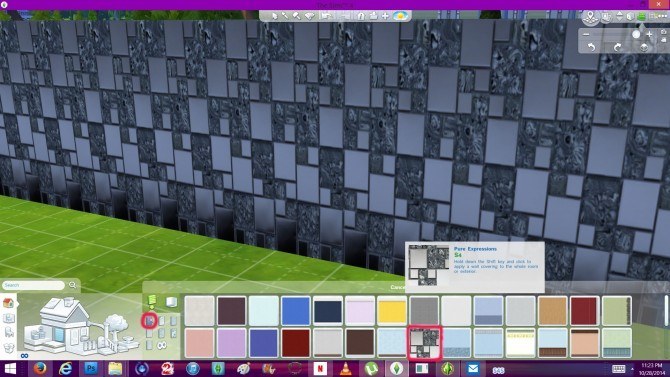 Sims 4 Silver Rectangles Wall Covering by scarletphoenix91 at Mod The Sims