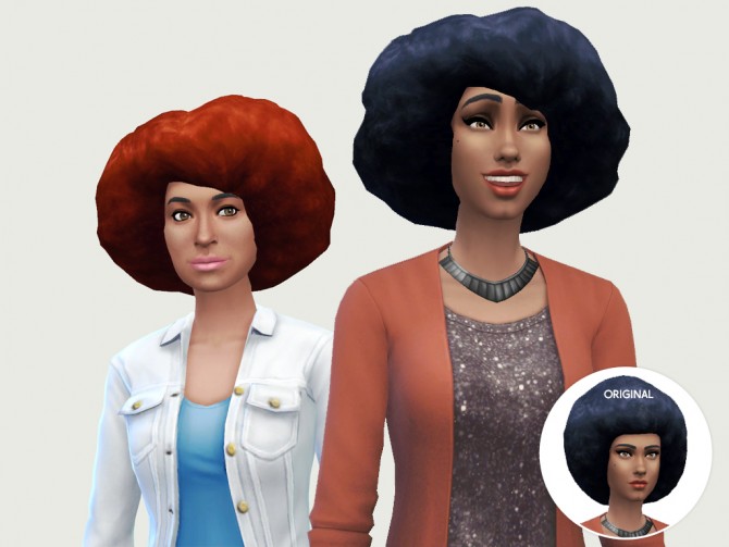 Sims 4 The Kwanza ‘Fro hair at LumiaLover Sims