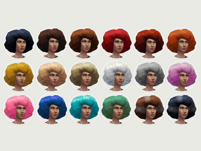 Sims 4 The Kwanza ‘Fro hair at LumiaLover Sims