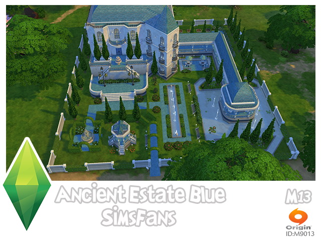 Sims 4 Ancient Estate Blue by m13 at Sims Fans