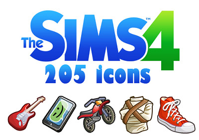 Sims 4 205 Icons Pack by JADGIRL at Mod The Sims