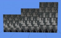 Silver Rectangles Wall Covering by scarletphoenix91 at Mod The Sims