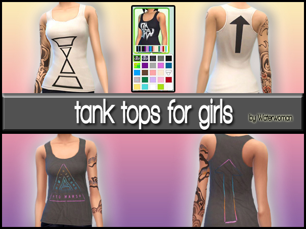 Sims 4 Thirty Seconds To Mars Shirts by Waterwoman at Akisima
