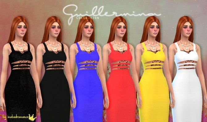 Sims 4 Guillermina fashion collection at In a bad Romance