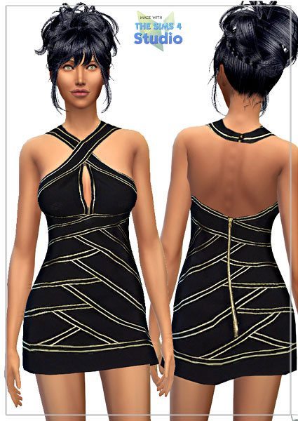Sims 4 4 dresses at Simenapule