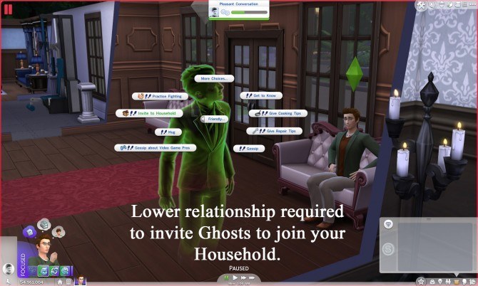 Sims 4 Easy Invite Ghost to Household by ReubenHood at Mod The Sims