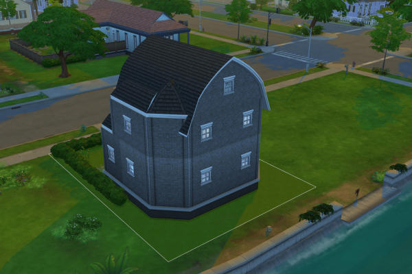 Sims 4 Stater house large roof by AngieMaus at Blacky’s Sims Zoo