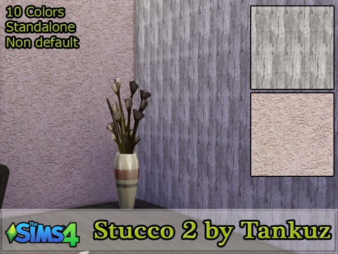 Sims 4 Stucco walls 2 at Tankuz Sims4