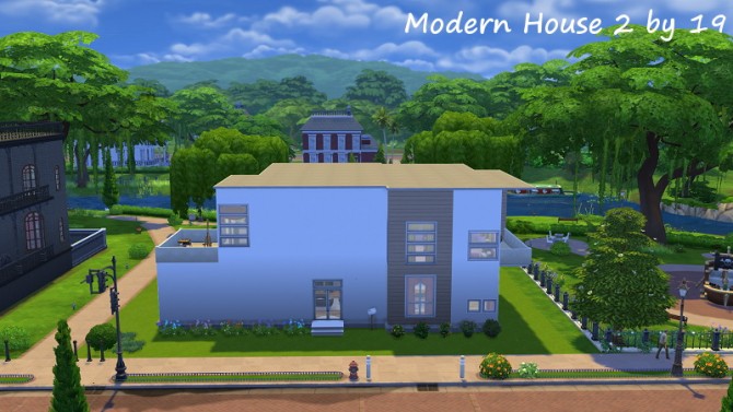 Sims 4 Modern House 2 at 19 Sims 4 Blog
