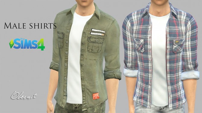 Sims 4 Male shirts by Olesmit at OleSims