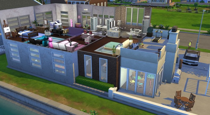 Sims 4 Factory Conversion no cc by romagi at Mod The Sims