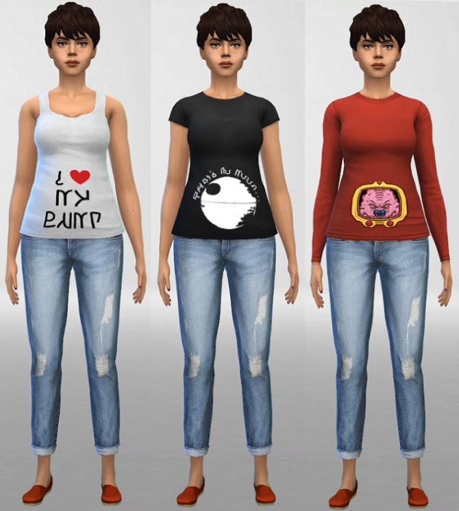 Sims 4 6 Maternity Top Designs at ThatMalorieGirl