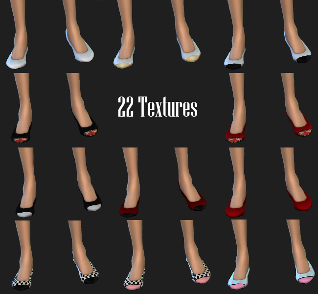 Sims 4 Flats with Pointed Toe by fairywitch at Mod The Sims