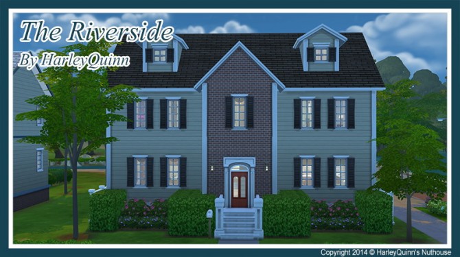Sims 4 The Riverside house at Harley Quinn’s Nuthouse