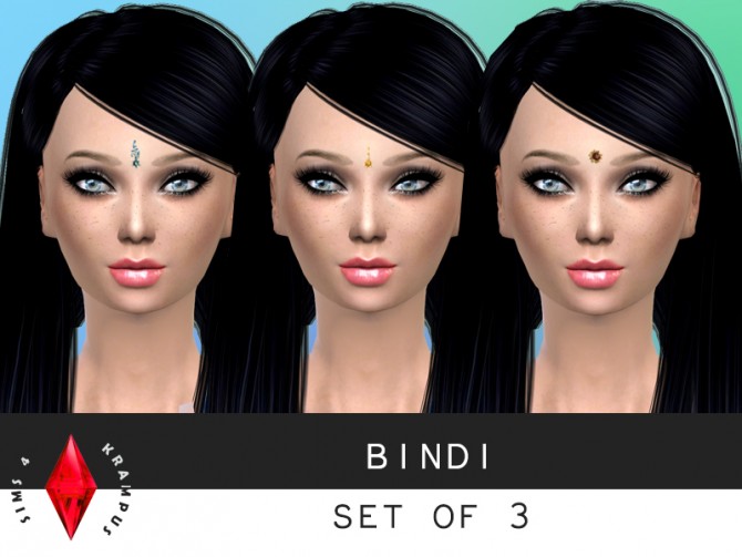 Sims 4 Bindis set of 3 at Sims 4 Krampus