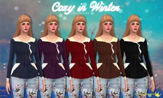Sims 4 Cozy in Winter collection at In a bad Romance