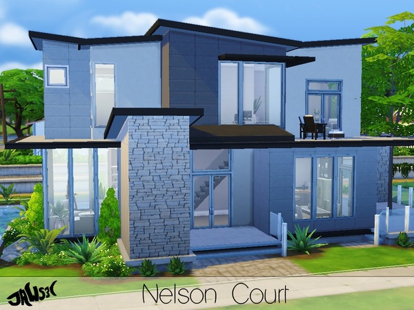 Sims 4 Nelson Court house by Jaws3 at TSR