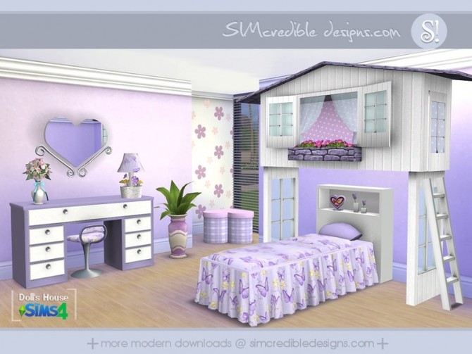 Sims 4 Dolls House by SIMcredible at TSR