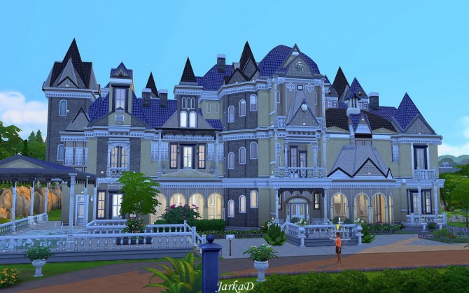 Sims 4 FLORESSA Mansion at JarkaD Sims 4 Blog