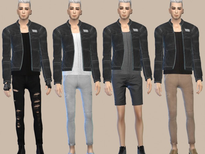 Sims 4 LEATHER JACKET at The Young Enzo