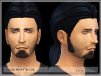 Facial hairstyle 04 by Serpentogue at TSR