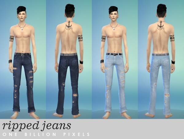 Ripped Jeans at One Billion Pixels » Sims 4 Updates