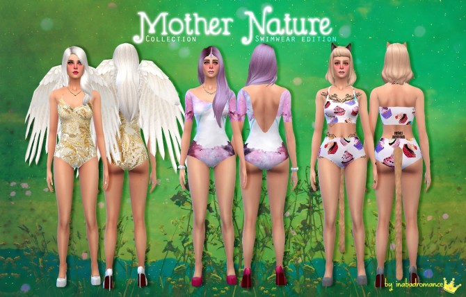 Sims 4 Mother Nature swimwear edition at In a bad Romance