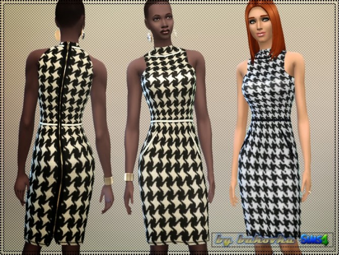 Sims 4 Dress Pencil zip at Bukovka