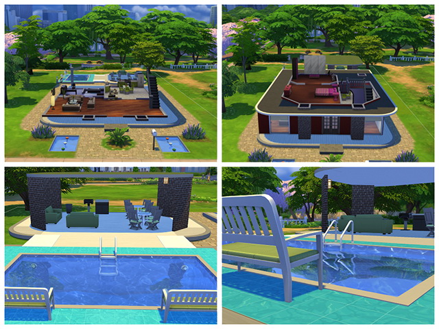 Sims 4 Starter with Pool by Sim4fun at Sims Fans