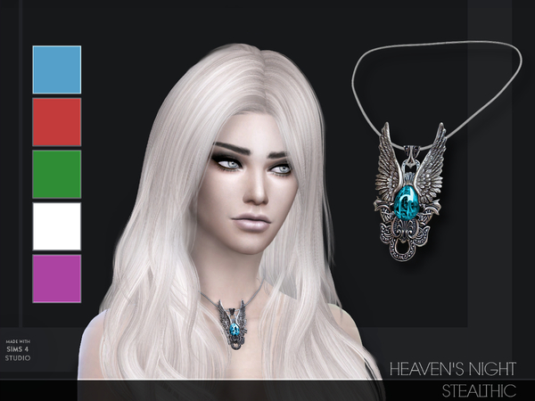 Sims 4 Heavens Night Necklace by Stealthic at TSR