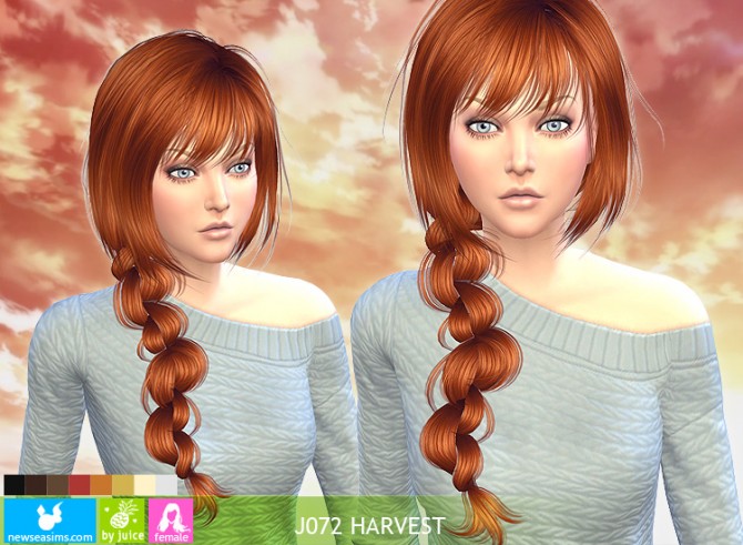 Sims 4 J072 Harvest hair at Newsea Sims 4