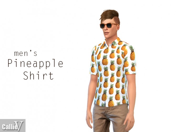 Sims 4 3 printed short sleeved shirts at CallieV Plays