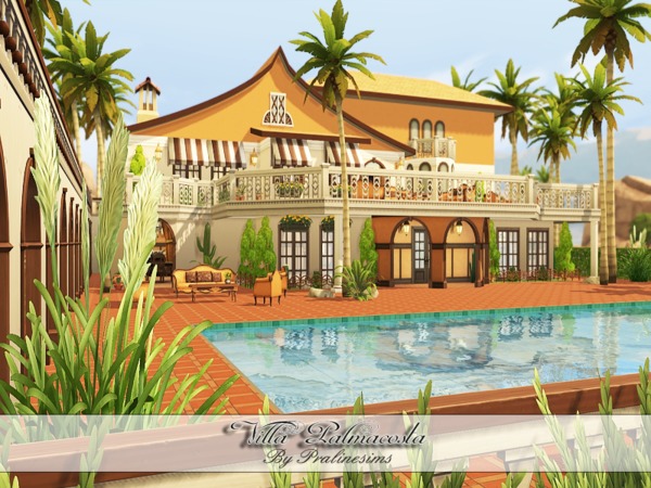 Sims 4 Villa Palmacosta by PralineSims at TSR