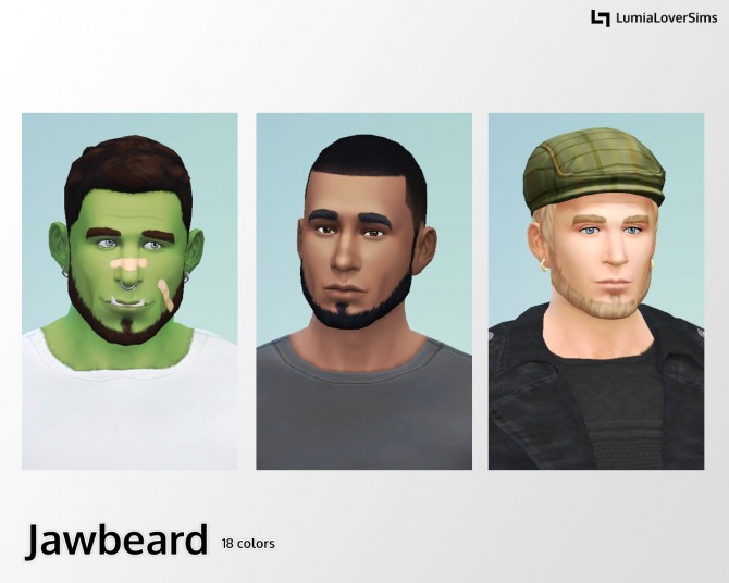 Sims 4 Jaw beard at LumiaLover Sims